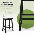 Set of 2 24 Inch Counter Height Stools with Solid Wood Legs by LJGDeals