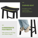 Set of 2 24 Inch Counter Height Stools with Solid Wood Legs by LJGDeals