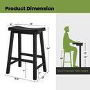 Set of 2 24 Inch Counter Height Stools with Solid Wood Legs by LJGDeals