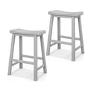 Set of 2 24 Inch Counter Height Stools with Solid Wood Legs by LJGDeals