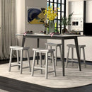 Set of 2 24 Inch Counter Height Stools with Solid Wood Legs by LJGDeals