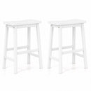 Saddle-Seat Counter Height Stools Set of 2 with Footrests