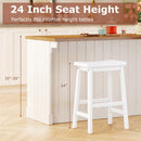 Saddle-Seat Counter Height Stools Set of 2 with Footrests by LJGDeals