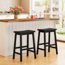 Saddle-Seat Counter Height Stools Set of 2 with Footrests by LJGDeals
