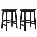 Saddle-Seat Counter Height Stools Set of 2 with Footrests by LJGDeals