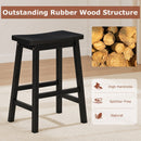 Saddle-Seat Counter Height Stools Set of 2 with Footrests