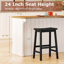 Saddle-Seat Counter Height Stools Set of 2 with Footrests