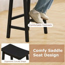 Saddle-Seat Counter Height Stools Set of 2 with Footrests by LJGDeals