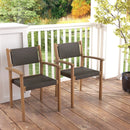 Set of 2 Stackable Outdoor Wicker Dining Chair by LJGDeals