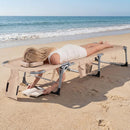 Adjustable Tanning Chaise Lounge Set of 2 with Face Hole by DirectDeals