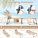 Adjustable Tanning Chaise Lounge Set of 2 with Face Hole by DirectDeals