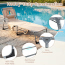 Adjustable Tanning Chaise Lounge Set of 2 with Face Hole by DirectDeals