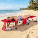 Adjustable Tanning Chaise Lounge Set of 2 with Face Hole by LJGDeals