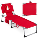 Adjustable Tanning Chaise Lounge Set of 2 with Face Hole by LJGDeals