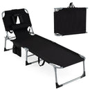 Adjustable Tanning Chaise Lounge Set of 2 with Face Hole by LJGDeals