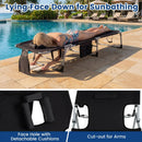 Adjustable Tanning Chaise Lounge Set of 2 with Face Hole by DirectDeals