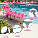 Adjustable Tanning Chaise Lounge Set of 2 with Face Hole by LJGDeals