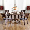 Set of 2 Upholstered Armless Kitchen Chair with Solid Rubber Wood Frame by LJGDeals