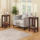2-Tier End Tables with Storage Shelf, Set of 2 by LJGDeals