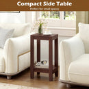 2-Tier End Tables with Storage Shelf, Set of 2 by DirectDeals