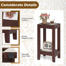 2-Tier End Tables with Storage Shelf, Set of 2 by LJGDeals