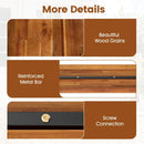 Acacia Wood Patio Bench Set of 2, 47.5" Outdoor Dining Bench by LJGDeals