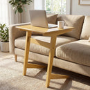 C-Shaped End Table Set of 2 with Wood Veneer Top by DirectDeals
