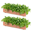 Wooden Raised Garden Bed Planter Box Set of 2 - Brown by DirectDeals