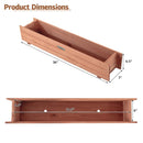 Wooden Raised Garden Bed Planter Box Set of 2 - Brown by LJGDeals