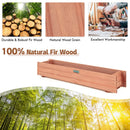 Wooden Raised Garden Bed Planter Box Set of 2 - Brown by DirectDeals