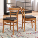 Set of 2 Wooden Dining Chair with Rubber Wood Legs for Restaurant by LJGDeals