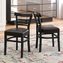Set of 2 Wooden Dining Chair with Rubber Wood Legs for Restaurant by DirectDeals