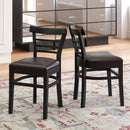 Set of 2 Wooden Dining Chair with Rubber Wood Legs for Restaurant by LJGDeals