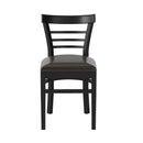 Set of 2 Wooden Dining Chair with Rubber Wood Legs for Restaurant by LJGDeals