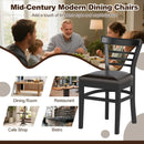 Set of 2 Wooden Dining Chair with Rubber Wood Legs for Restaurant by LJGDeals
