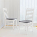 Set of 2 Wooden Dining Chair with Rubber Wood Legs for Living Room by LJGDeals