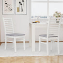Set of 2 Wooden Dining Chair with Rubber Wood Legs for Living Room by LJGDeals