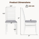 Set of 2 Wooden Dining Chair with Rubber Wood Legs for Living Room by LJGDeals