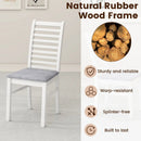 Set of 2 Wooden Dining Chair with Rubber Wood Legs for Living Room by LJGDeals