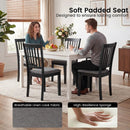 Upholstered Dining Chairs Set of 2 with Rubber Wood Frame by LJGDeals