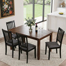 Upholstered Dining Chairs Set of 2 with Rubber Wood Frame by LJGDeals