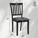 Upholstered Dining Chairs Set of 2 with Rubber Wood Frame by LJGDeals