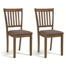 Upholstered Dining Chairs Set of 2 with Rubber Wood Frame by LJGDeals