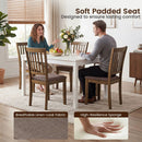 Upholstered Dining Chairs Set of 2 with Rubber Wood Frame by LJGDeals