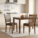 Upholstered Dining Chairs Set of 2 with Rubber Wood Frame by DirectDeals