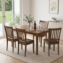Upholstered Dining Chairs Set of 2 with Rubber Wood Frame by DirectDeals