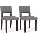 Set of 2 Wooden Dining Chair with Acacia Wood Frame Padded Seat and Back by LJGDeals