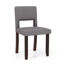Set of 2 Wooden Dining Chair with Acacia Wood Frame Padded Seat and Back by LJGDeals