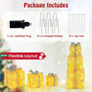 Set of 3 Christmas Lighted Gift Boxes with Pre-lit 90 LED Light and Bows by LJGDeals
