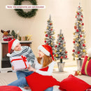 Set of 3 Potted Artificial Christmas Tree Snow-Flocked by DirectDeals